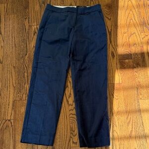 J. Crew Womens Velvet Blue pants size 6NWT